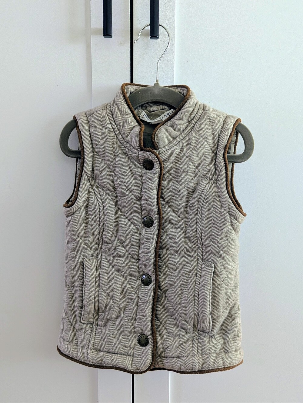 Light Brown Quilted 4T Toddler Vest